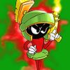 Marvin The Martian paint by numbersn