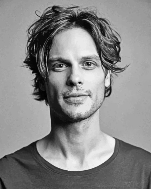 Matthew Gray Gubler Portrait Matthew Gray Gubler Portrait Paint by numbers