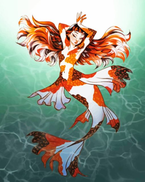 mermaid-koi-fish-paint-by-number