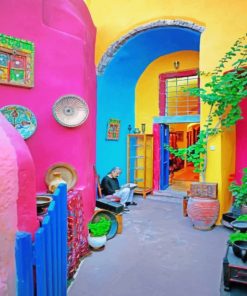 Mexican Colorful Walls Paint by numbers