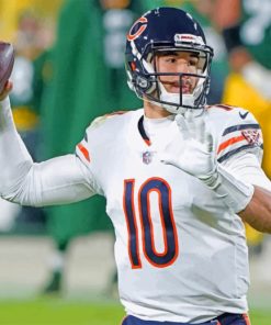 Mitchell Trubisky Chicago Bears Paint by numbers