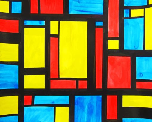 Mondrian Art Paint by numbers