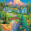 Mount Rainier paint by numbers