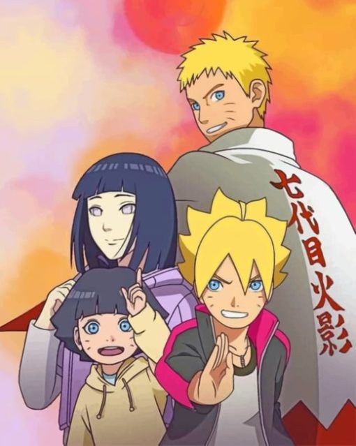 Naruhina Family paint by numbers