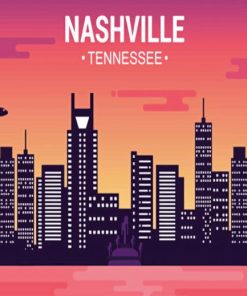 Nashville Illustration Paint by numbers