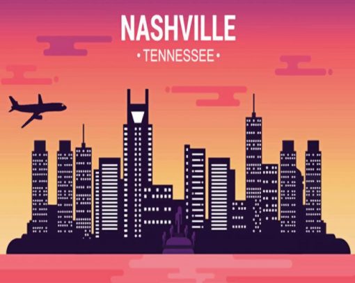 Nashville Illustration Paint by numbers