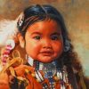 Native American Girl Paint by numbers