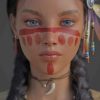 Native American Girl paint by numbers