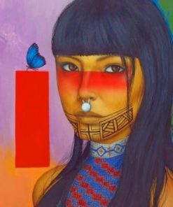 Native Woman paint by numbers