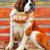 Olaf Saint Bernard paint by numbers