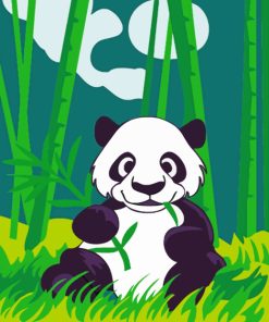 Panda paint by numbers