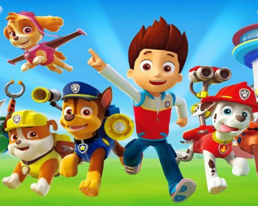 Paw Patrol Animation Paint by numbers