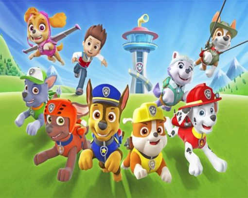 Paw Patrol Paint by numbers