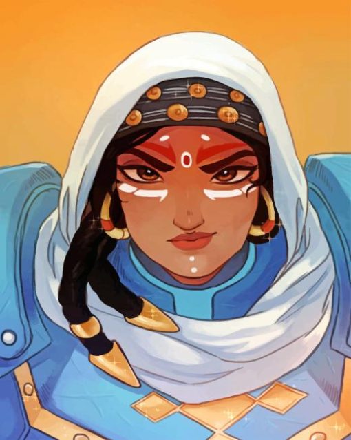 Pharah Bedouin Overwatch Paint by numbers