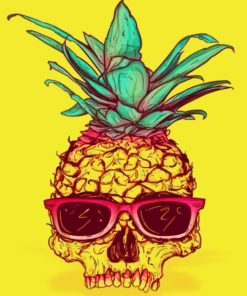 Skull Pineapple Paint by numbers