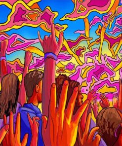 Psychedelic Concert Paint by numbers