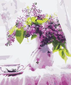 Vase Of Lilac Flowers paint by numbers