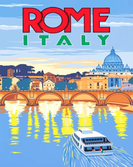 Rome Italy paint by numbers