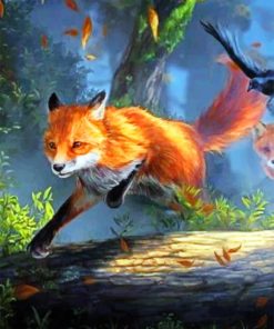 Running Fox Paint by number