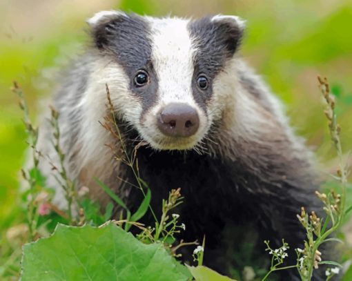 Scottish Badger Paint by numbers