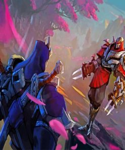 Shen And Zed League Of Legends Paint by numbers