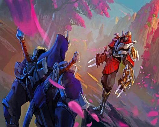 Shen And Zed League Of Legends Paint by numbers