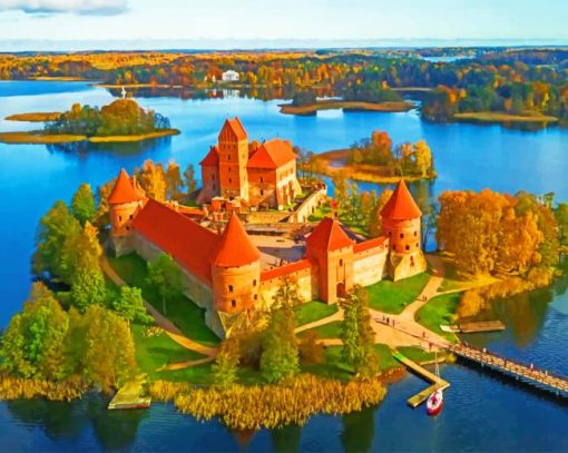 Shu Lithuania Trakai Paint by numbers