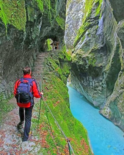 Slovenia Tolmin Gorges Paint by numbers