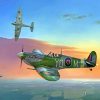 Spitfire Illustration Paint by numbers