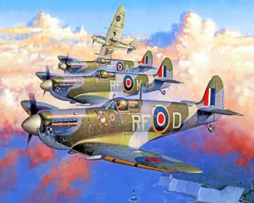 Spitfires Paint by numbers