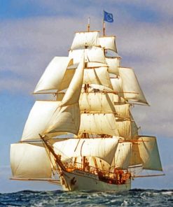 Tall Ship paint by numbers