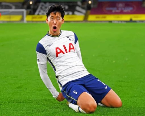 Heung Min paint by numbers