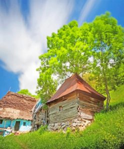 Traditional House In Romania Paint by numbers