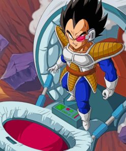 Vegeta Saiyan Saga Paint by numbers