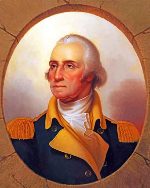 Vintage George Washington Paint by numbers