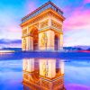 Arc De Triomph In Paris Paint by numbers