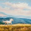 White Horse Running In Wild Paint by numbers