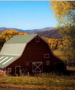 Red Barn Farm paint by numbers