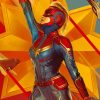 Captain Marvel Paint by numbers