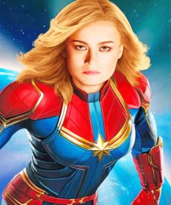 Carol Danvers Captain Marvel Paint by number