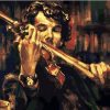 Sherlock Holmes Playing Violin paint by numbers