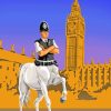 English Police Man paint by numbers