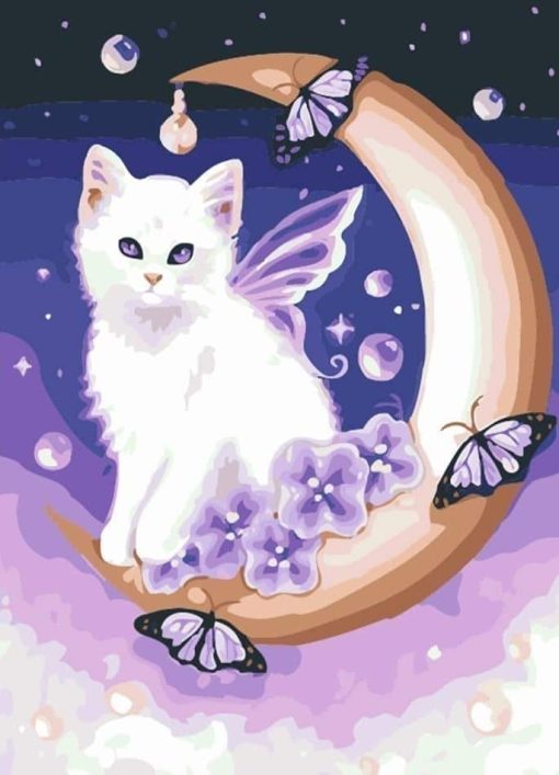 Angel Cat paint by numbers