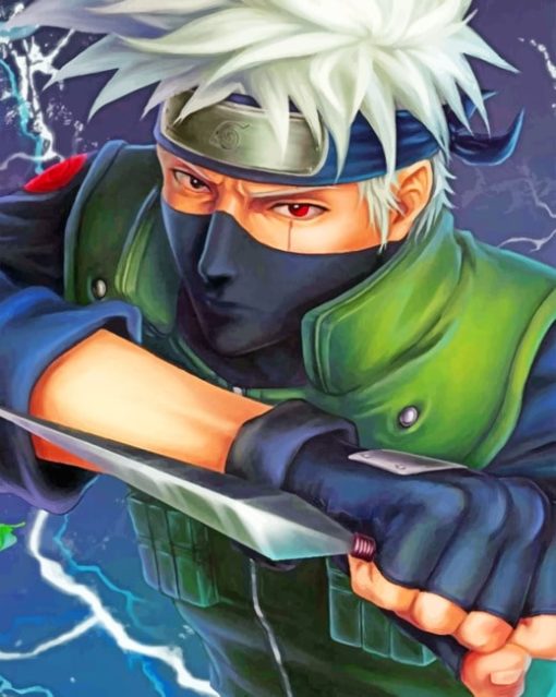 Kakashi paint by numbers