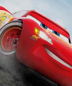 Lightning McQueen Cars paint by numbers