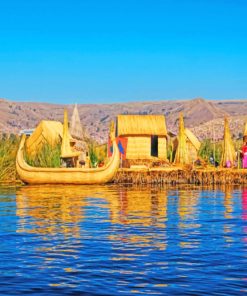 Titicaca Lake Peru paint by numbers