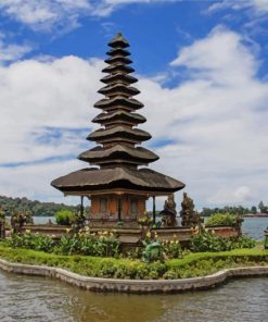 Ulun Danu Beratan Bali paint by numbers