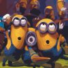 Minions Dancing paint by number