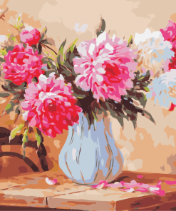 Gorgeous Peony Flowers Paint by numbers