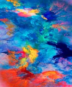 Abstract Colors paint by numbers